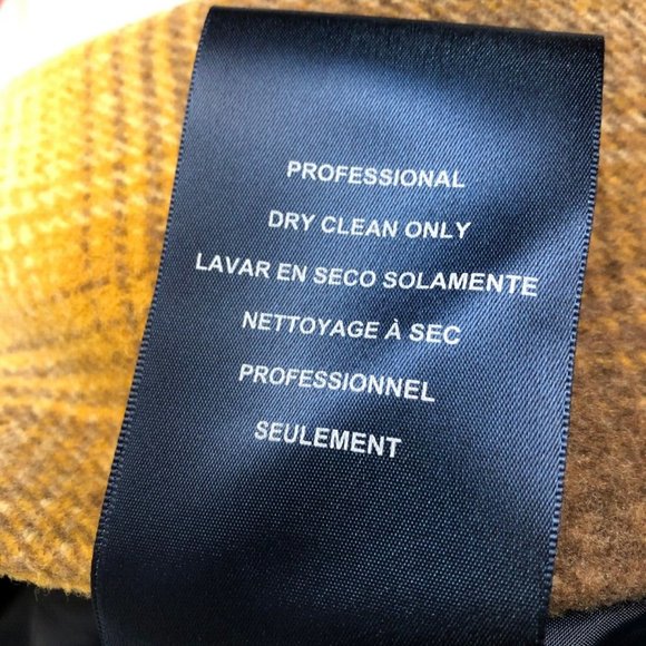 Tommy Hilfiger NWOT Designer Wool Blend Shadow Plaid Sz 6 Knee Length Coat - Picture 9 of 13